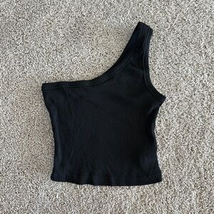 Shein one shoulder crop top